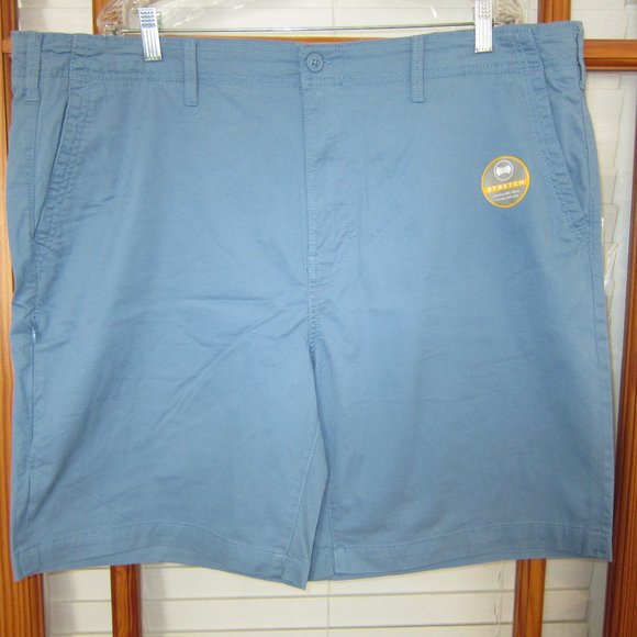 Falls Creek Other - Falls Creek Shorts Flat Front Men's Stretch Just Above the Knee NEW Blue